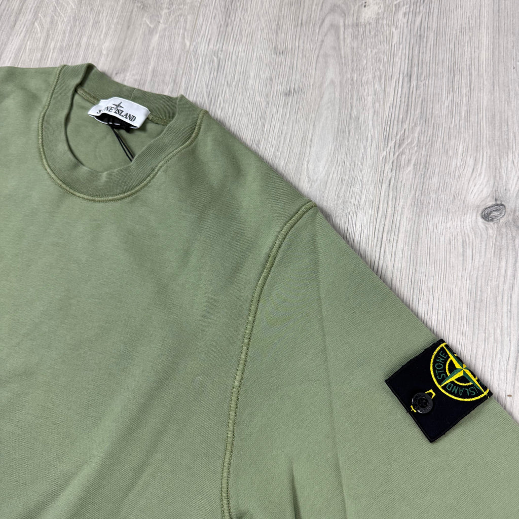 Stone Island Dyed Sweatshirt - Sage