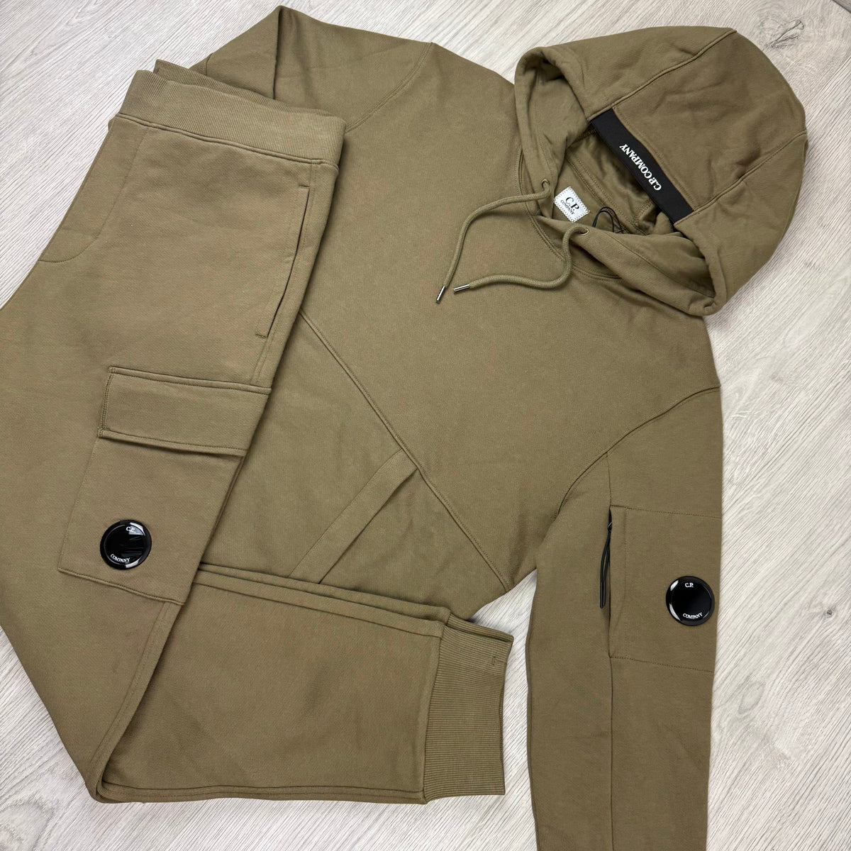 CP Company Raised Fleece Tracksuit - Butternut