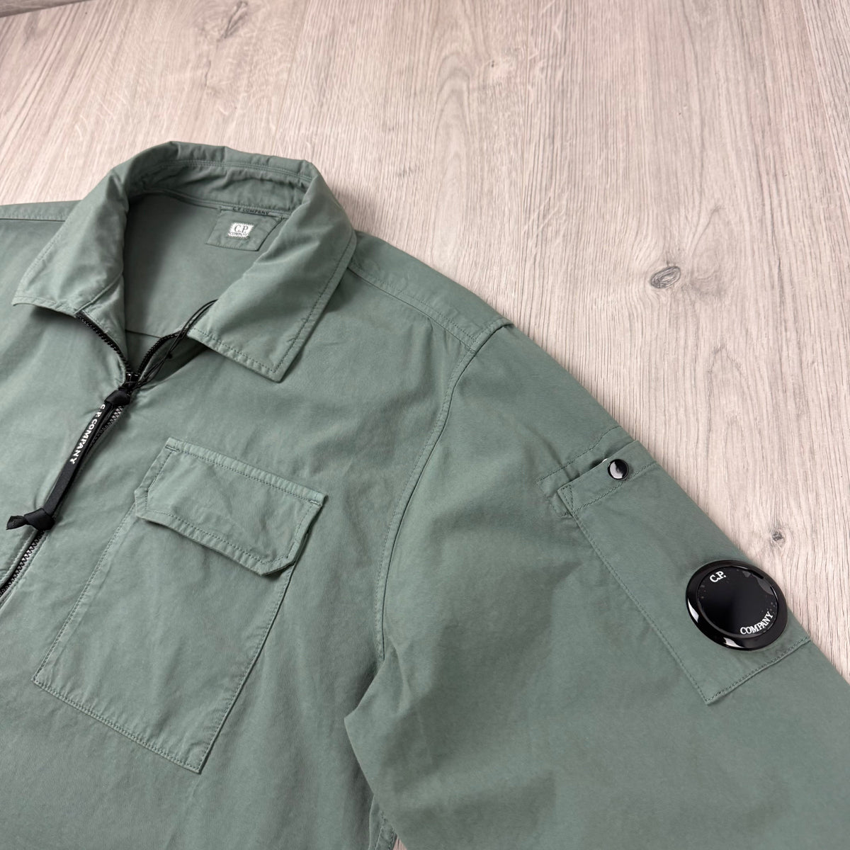 CP Company Zip Overshirt - Laurel Wreath