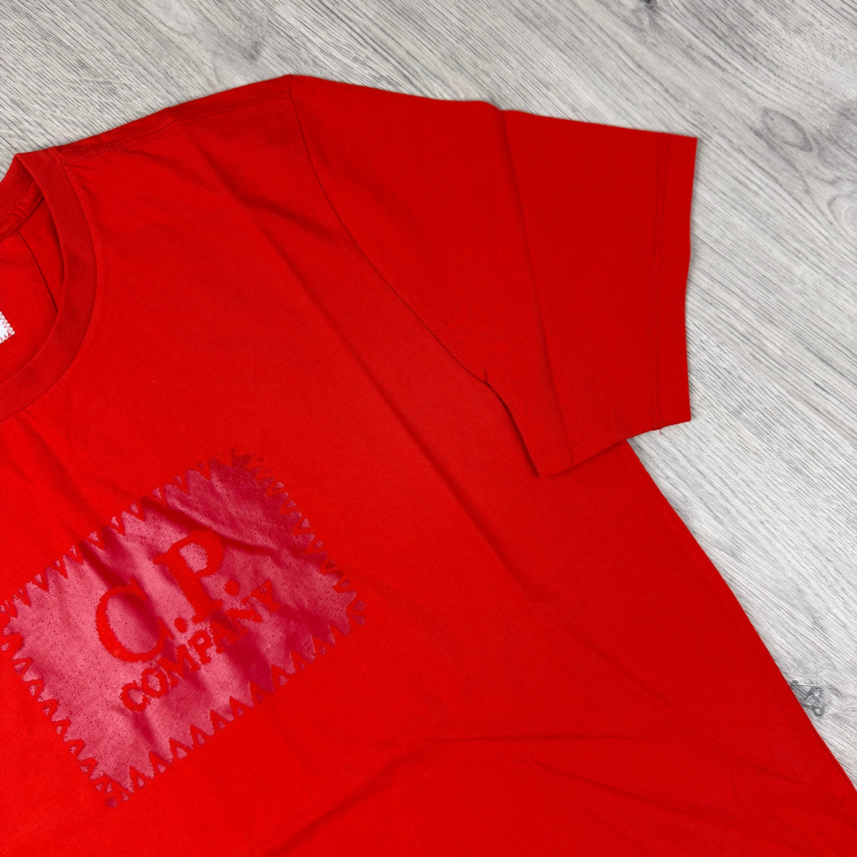 CP Company Stamp T-Shirt - Fiery Red