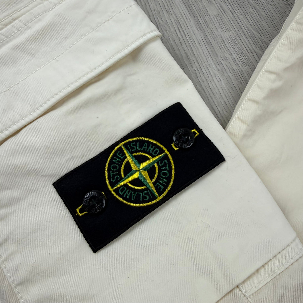 Stone Island Cargo Trousers - Ivory