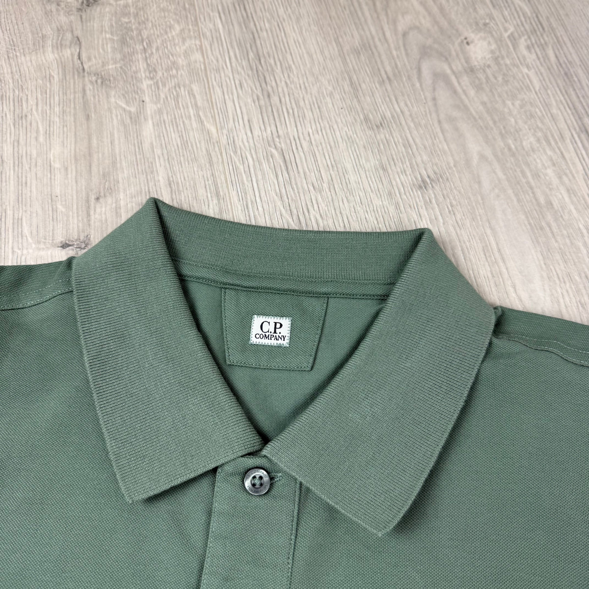 CP Company Piquet Polo Shirt - Laurel Wreath