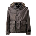 Cp Company Rafia Mille Goggle Jacket In Smoked Pearl