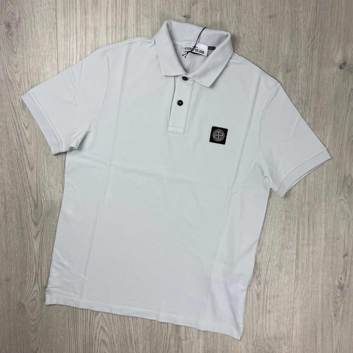 Stone Island Patch Polo Shirt - Sky Blue