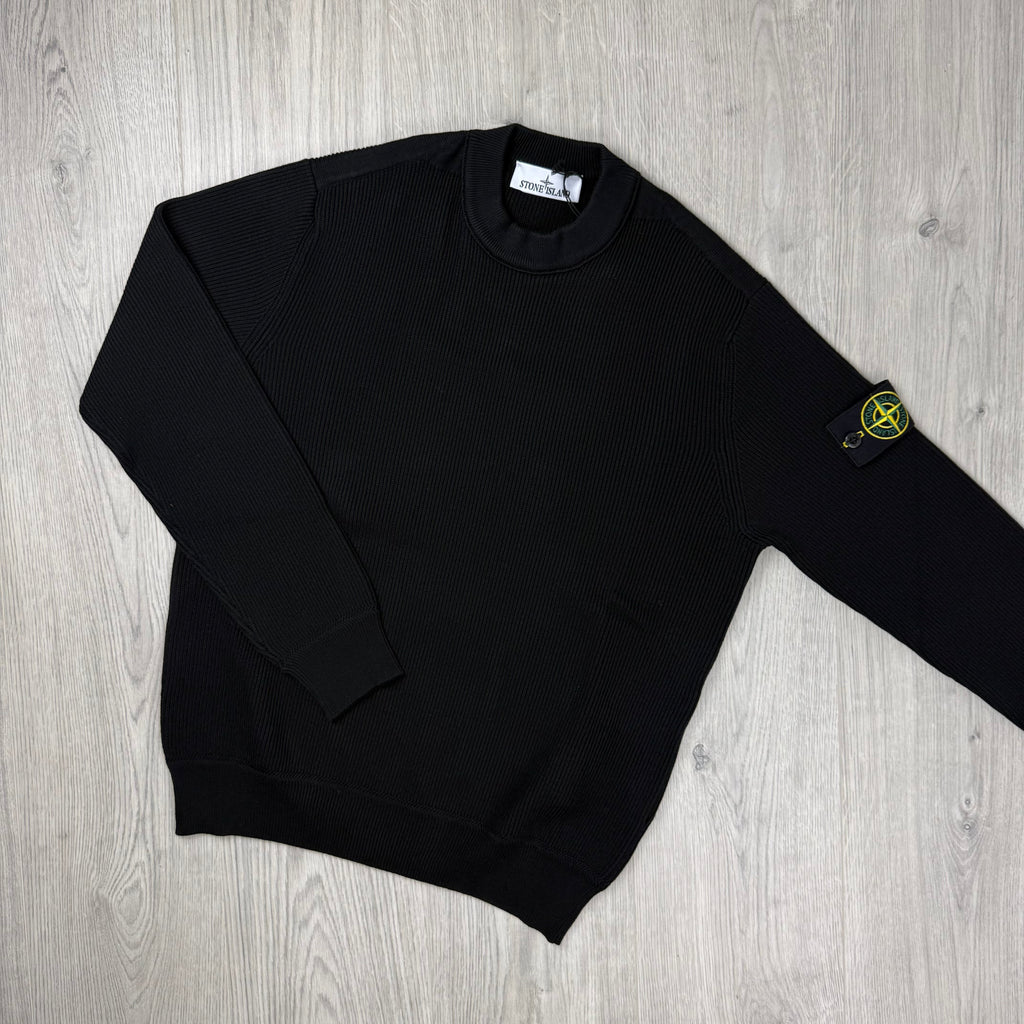 Stone Island Knit Sweatshirt - Black