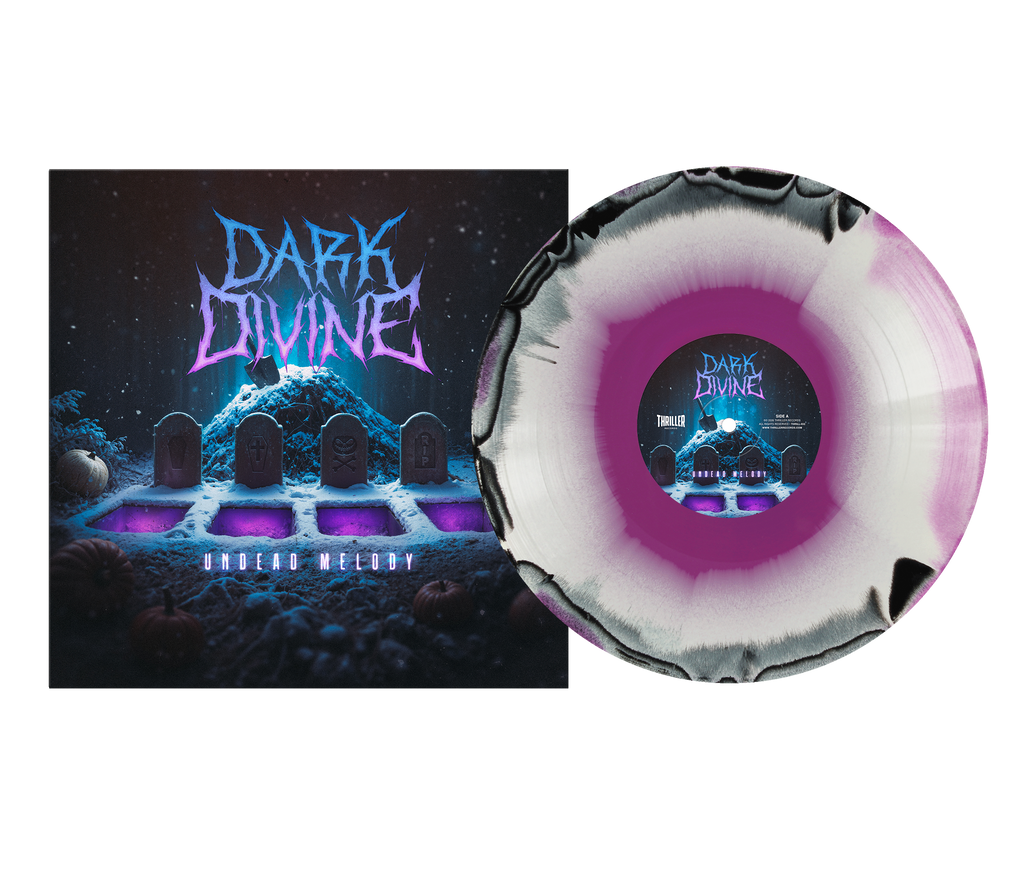 DARK DIVINE ‘UNDEAD MELODY’ LP (Limited Edition – Only 400 Made, Black, White & Purple Smush Vinyl)