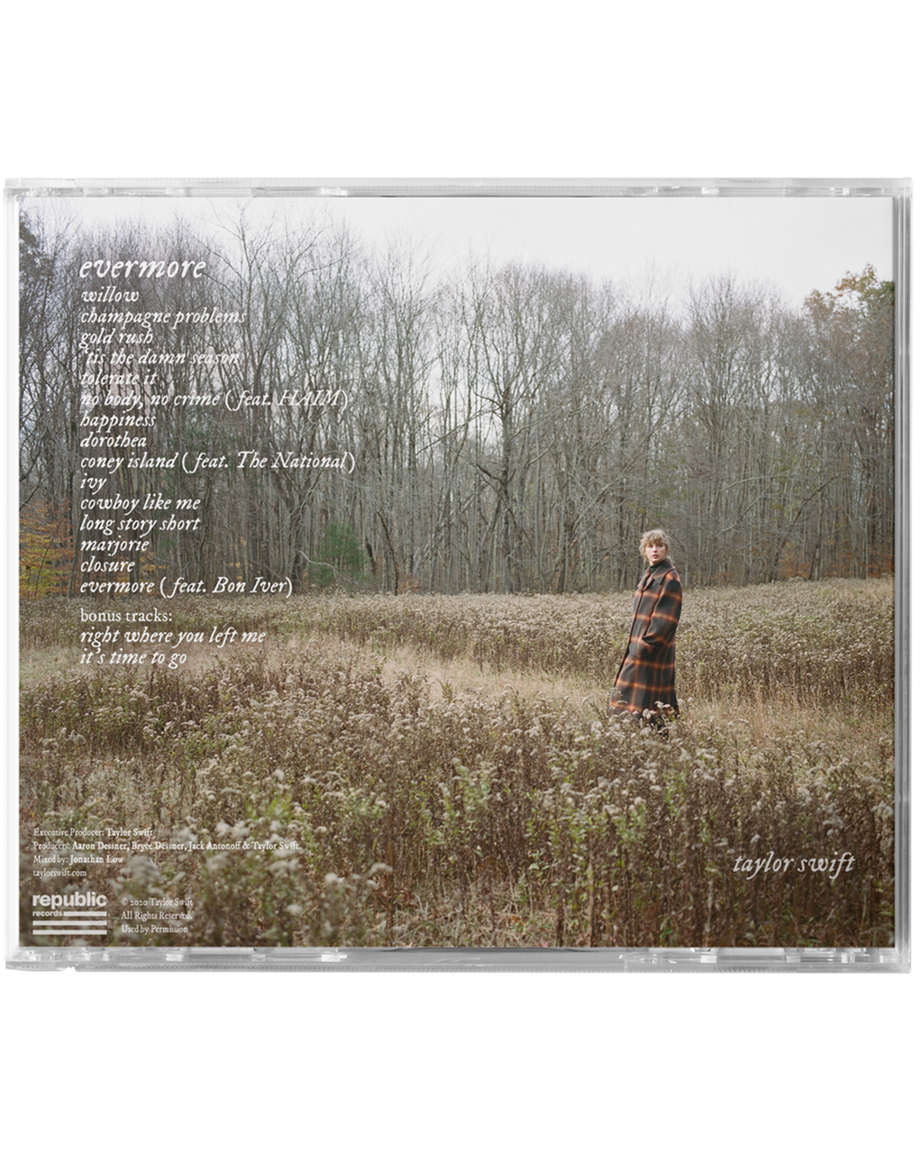 evermore album deluxe edition CD (clean version)
