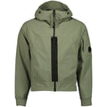 Cp Company Shell-R Hooded Lens Jacket In Agave Green