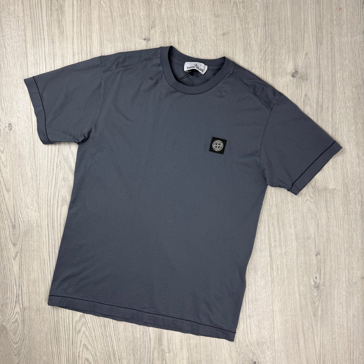 Stone Island Patch T-Shirt - Blue Grey