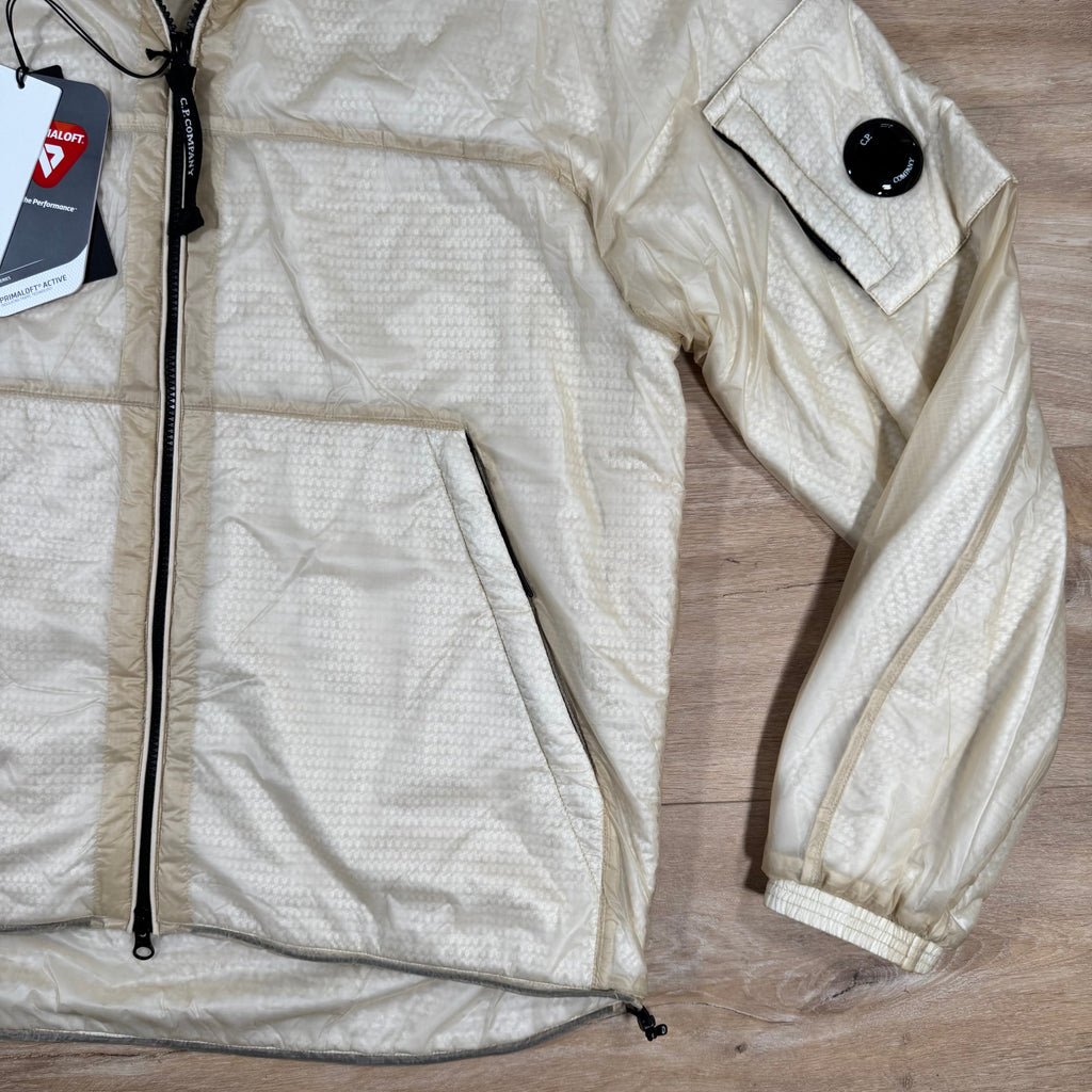 C.P. Company Nada Shell Lens Padded Jacket in Pistachio Shell