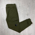CP Company Raised Fleece Sweatpants - Ivy Green