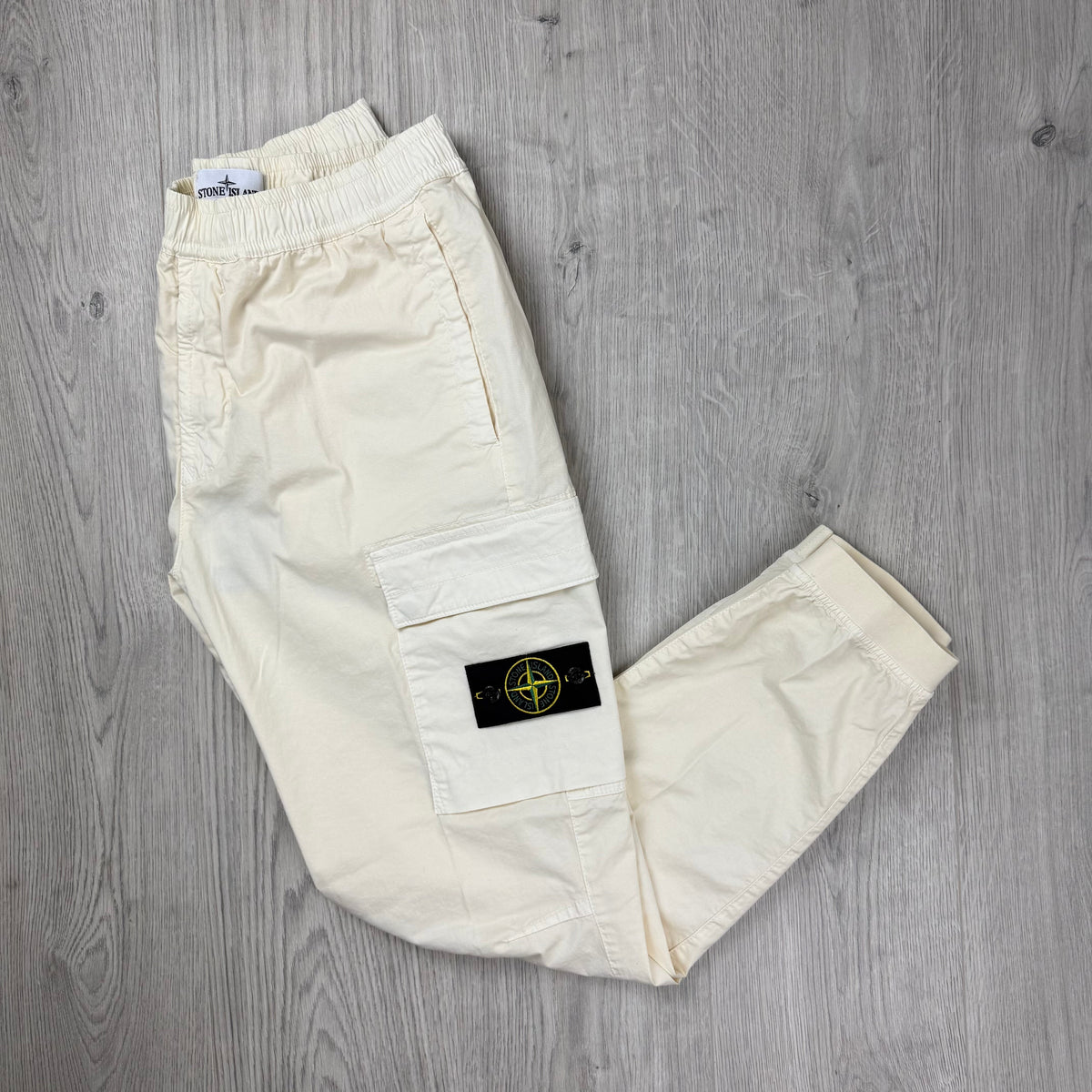 Stone Island Cargo Trousers - Ivory