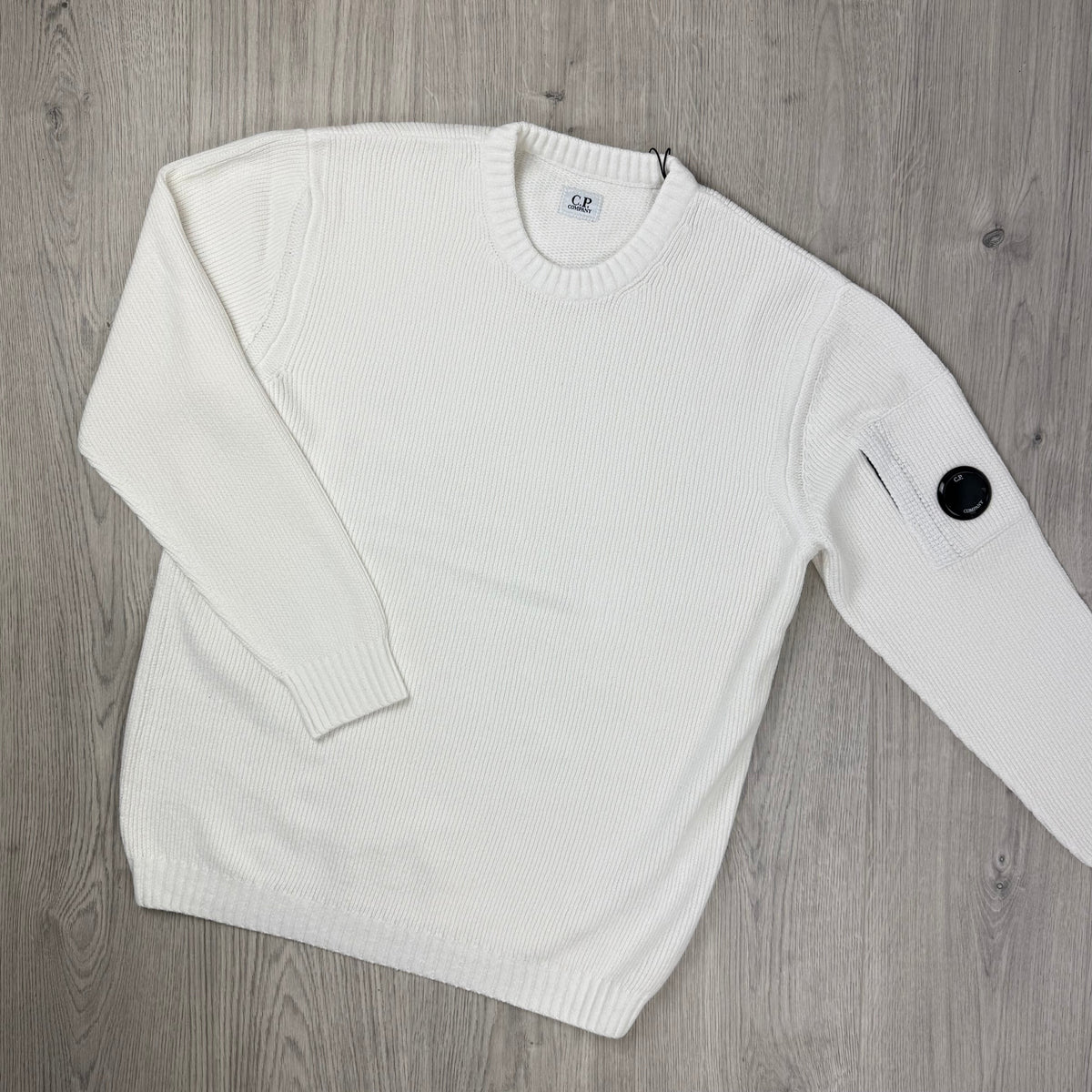 CP Company Chenille Sweatshirt - White