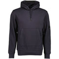 Cp Company 16cm Diagonal Raised Lens Overhead Hoodie In Navy