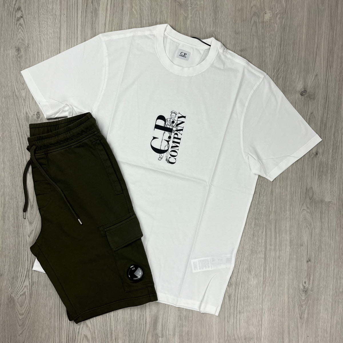 CP Company Set - White/Ivy