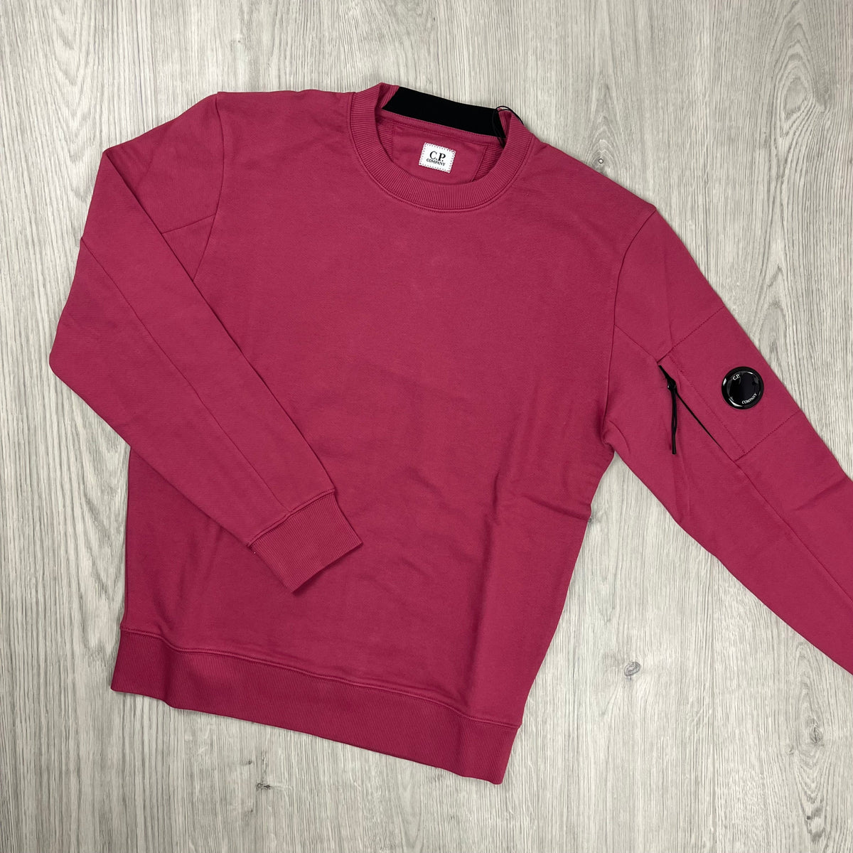 CP Company Raised Fleece Sweatshirt - Red Bud