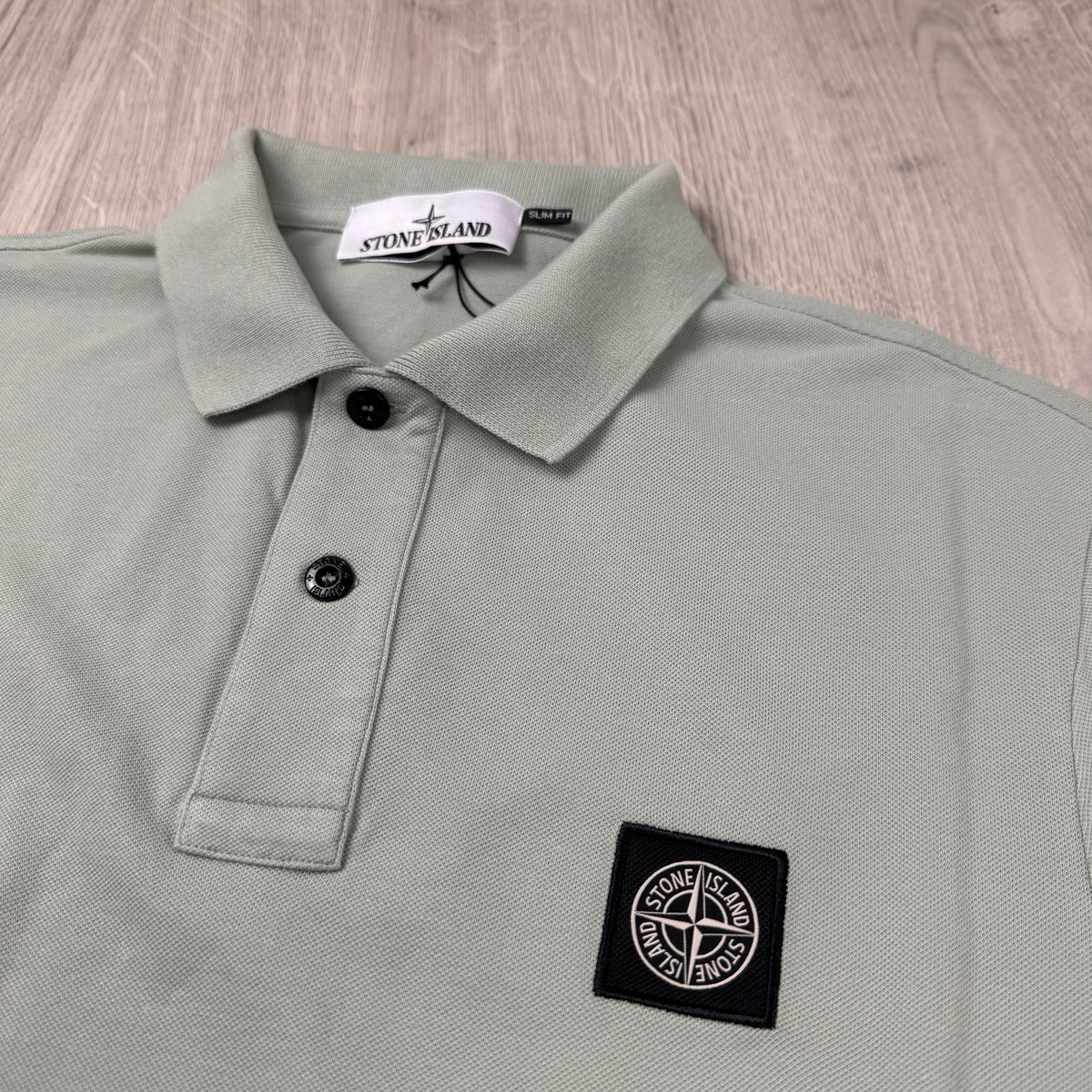 Stone Island Patch Polo Shirt - Sage