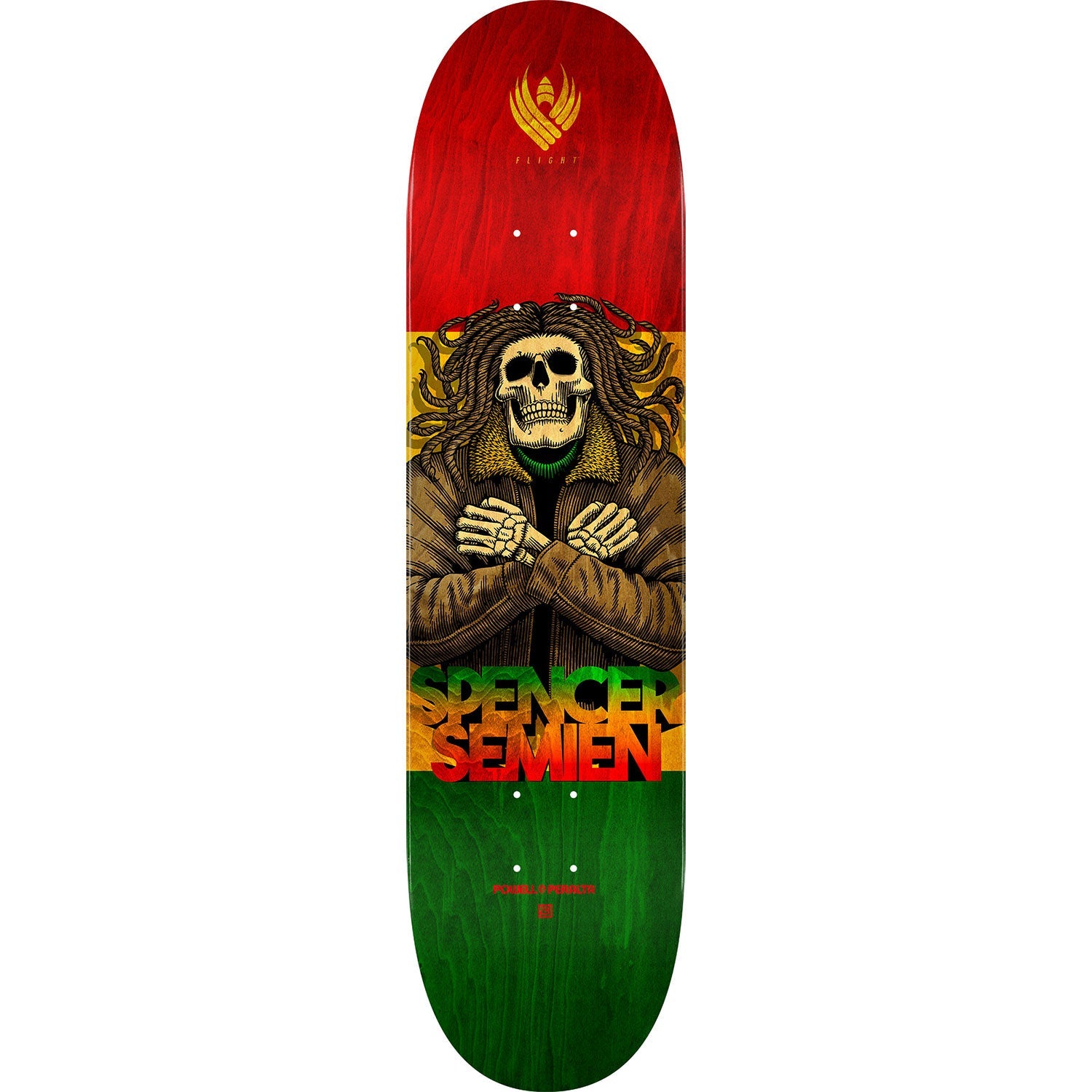 Powell Peralta Skateboard Deck Flight 243 Spencer Semien Dreads 8.25" x 31.95"