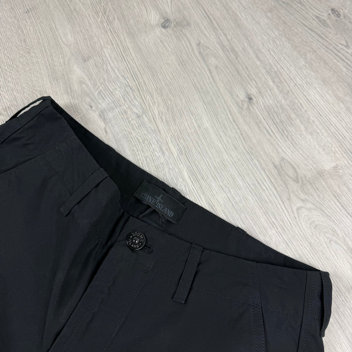Stone Island Ghost Cargo Trousers - Black