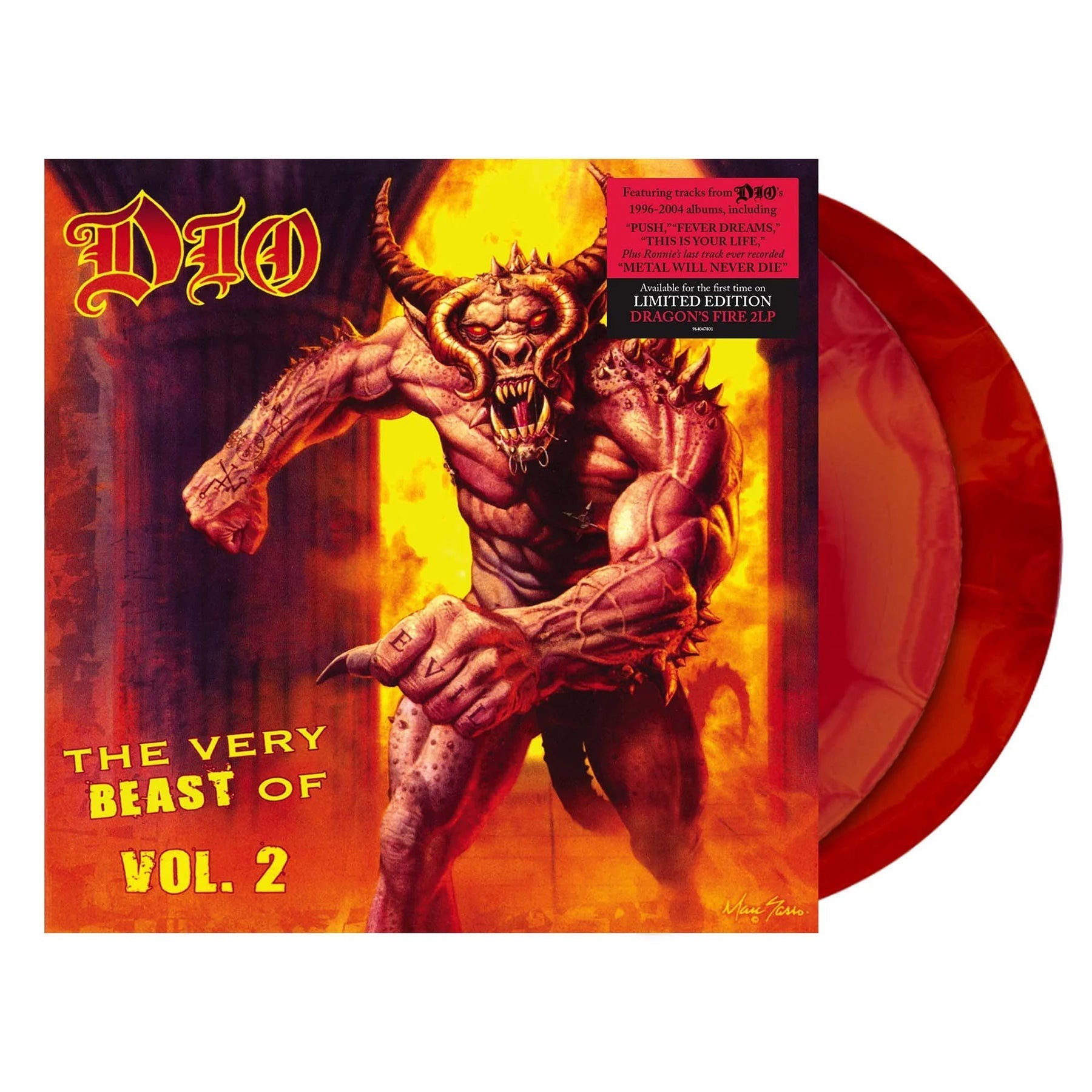 DIO 'THE VERY BEAST OF DIO, VOL. 2' 2LP (Dragon's Fire Vinyl)