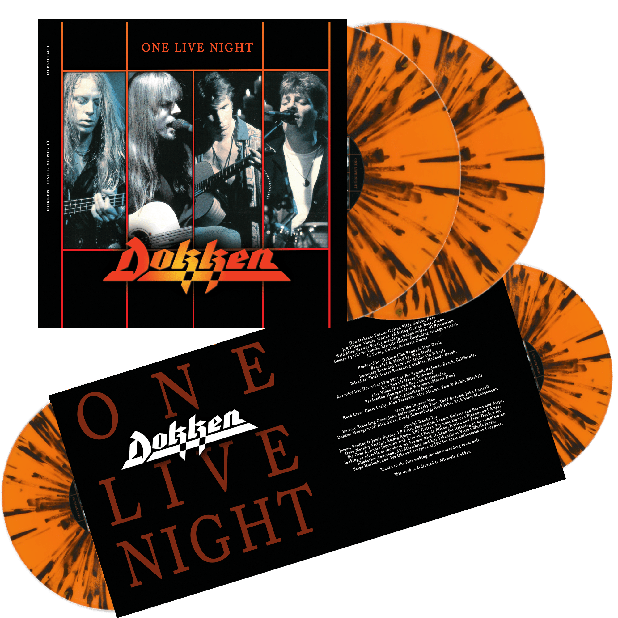 Dokken - One Live Night Orange Vinyl LP