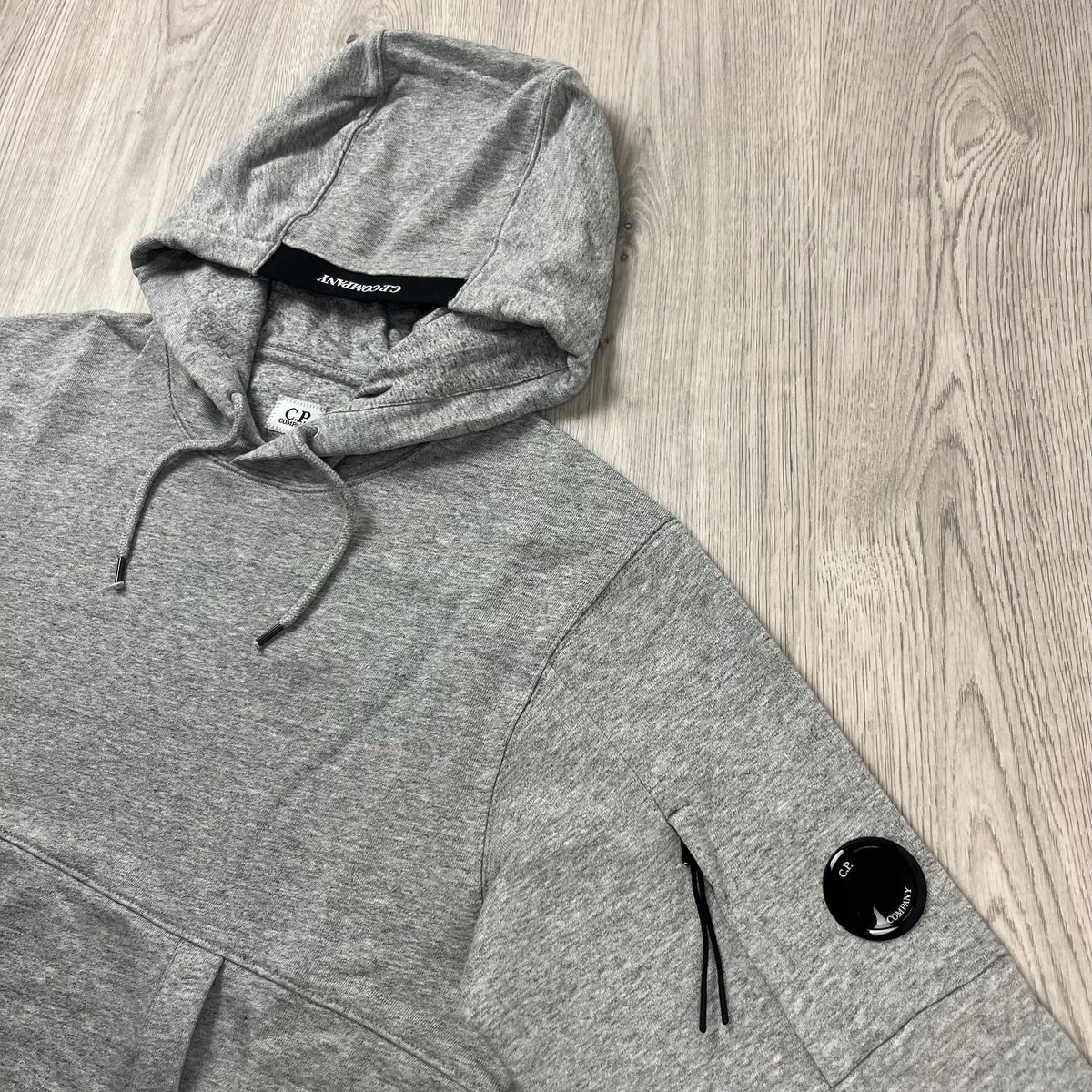 CP Company Raised Fleece Hoodie - Grey