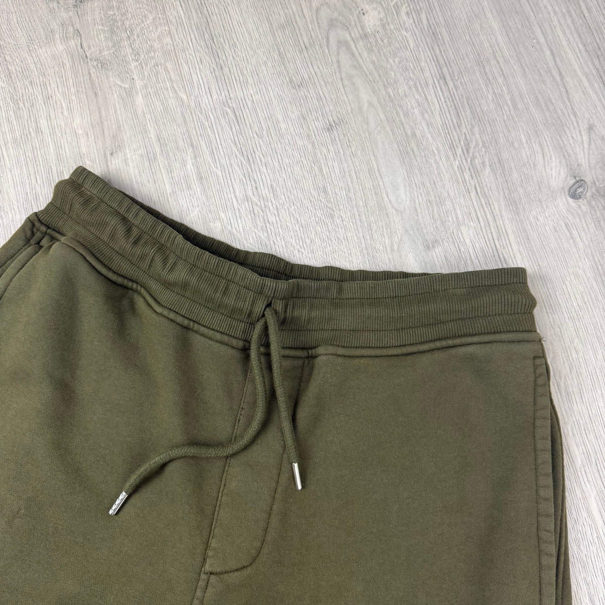 CP Company Raised Fleece Jersey Shorts - Ivy Green