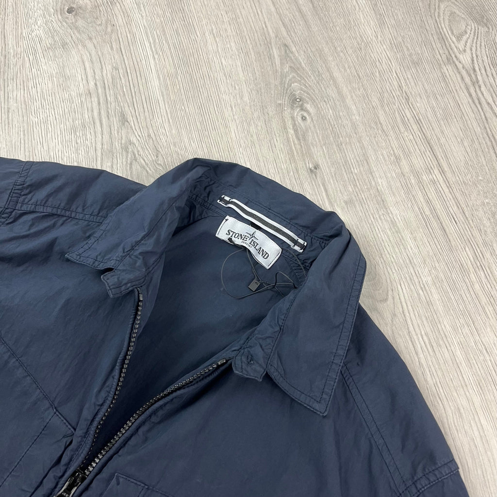 Stone Island Supima Jacket Overshirt - Navy