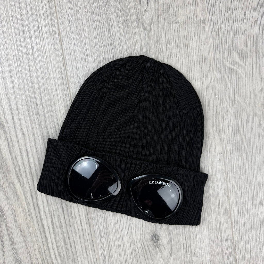 CP Company Goggle Beanie - Black