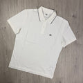 CP Company Piquet Polo Shirt - White