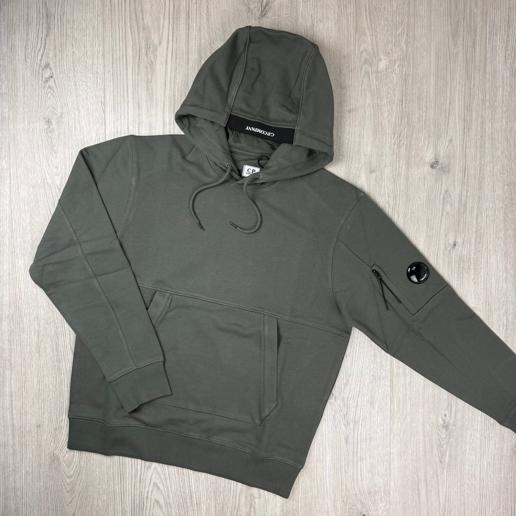CP Company Raised Fleece Hoodie - Gunmetal