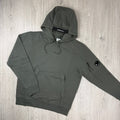 CP Company Raised Fleece Hoodie - Gunmetal