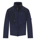 Cp Company Gd Shell Mixed Jacket In Navy