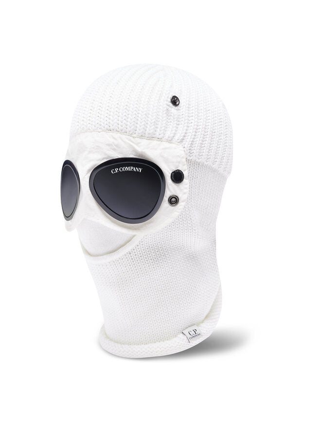 Cp Company Goggle Balaclava in White