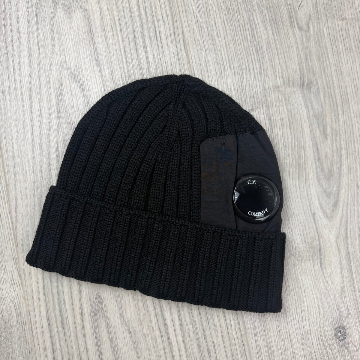 CP Company Lens Beanie - Black