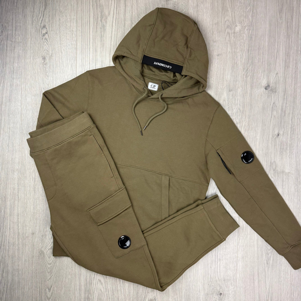 CP Company Raised Fleece Tracksuit - Butternut
