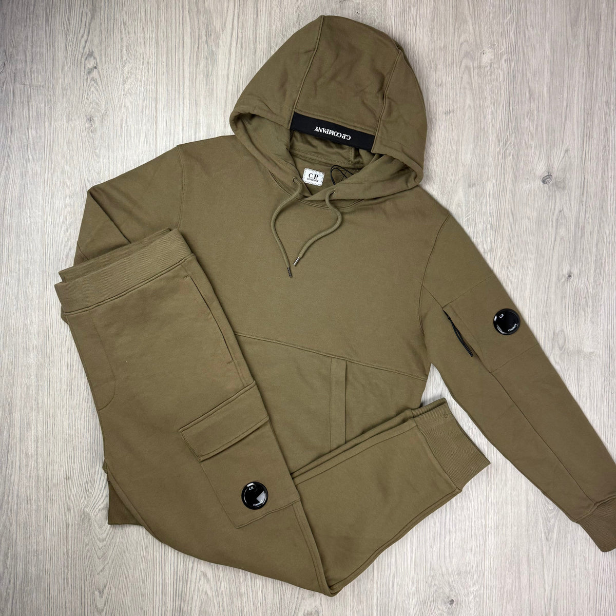 CP Company Raised Fleece Tracksuit - Butternut