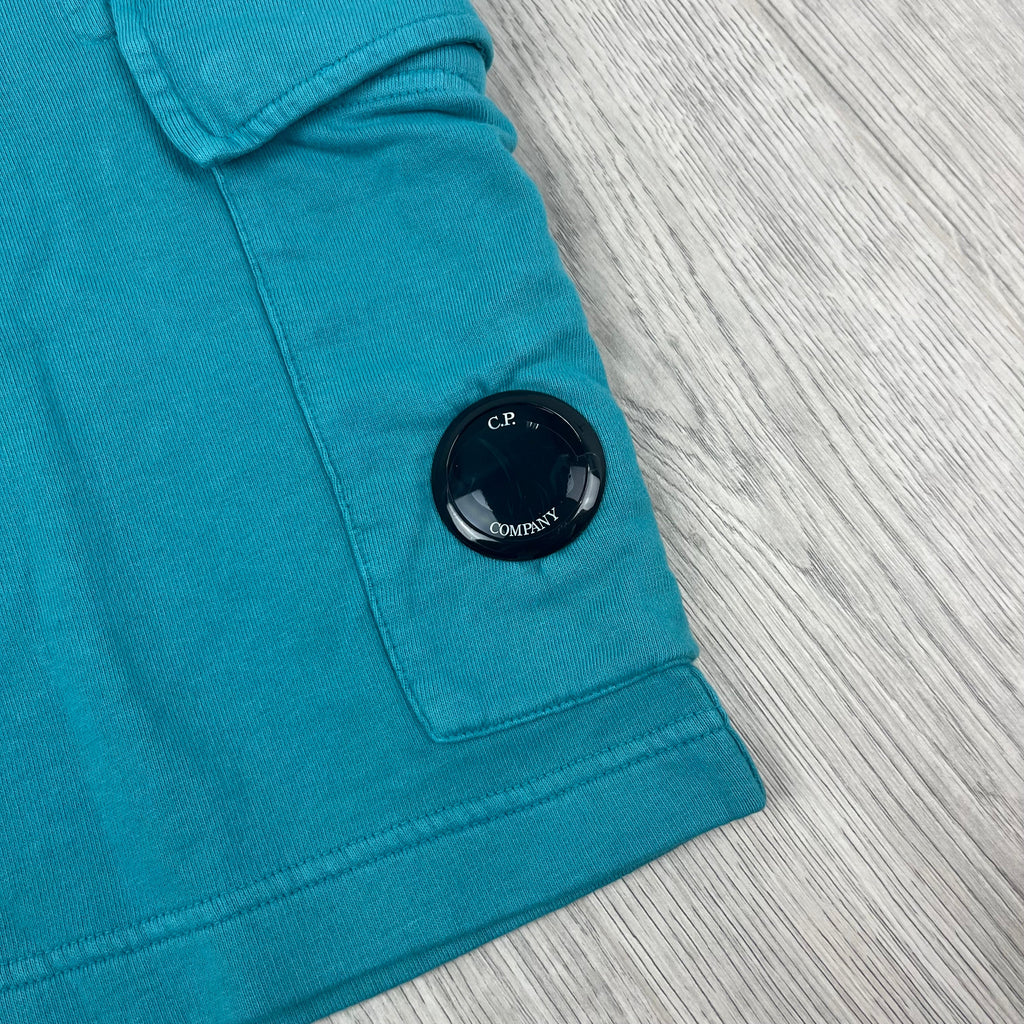 CP Company Jersey Shorts - Tile Blue