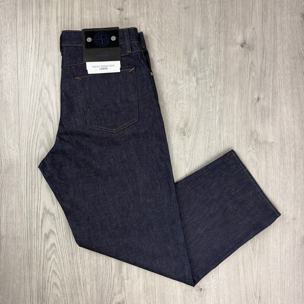 Stone Island Loose Denim Jeans - Indigo Raw