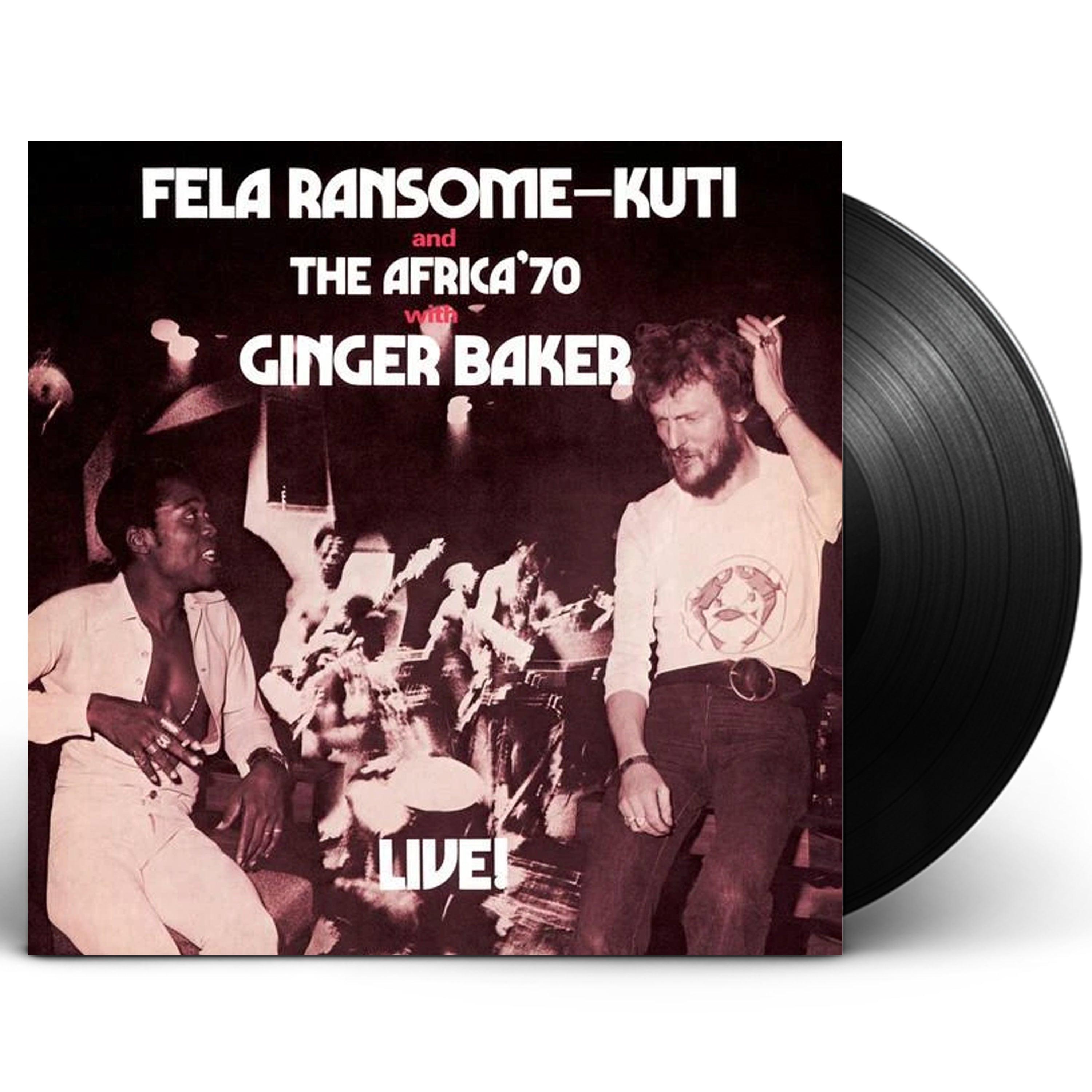 Fela Kuti and The Africa 70 with Ginger Baker "Live!" (1971) LP Vinyl