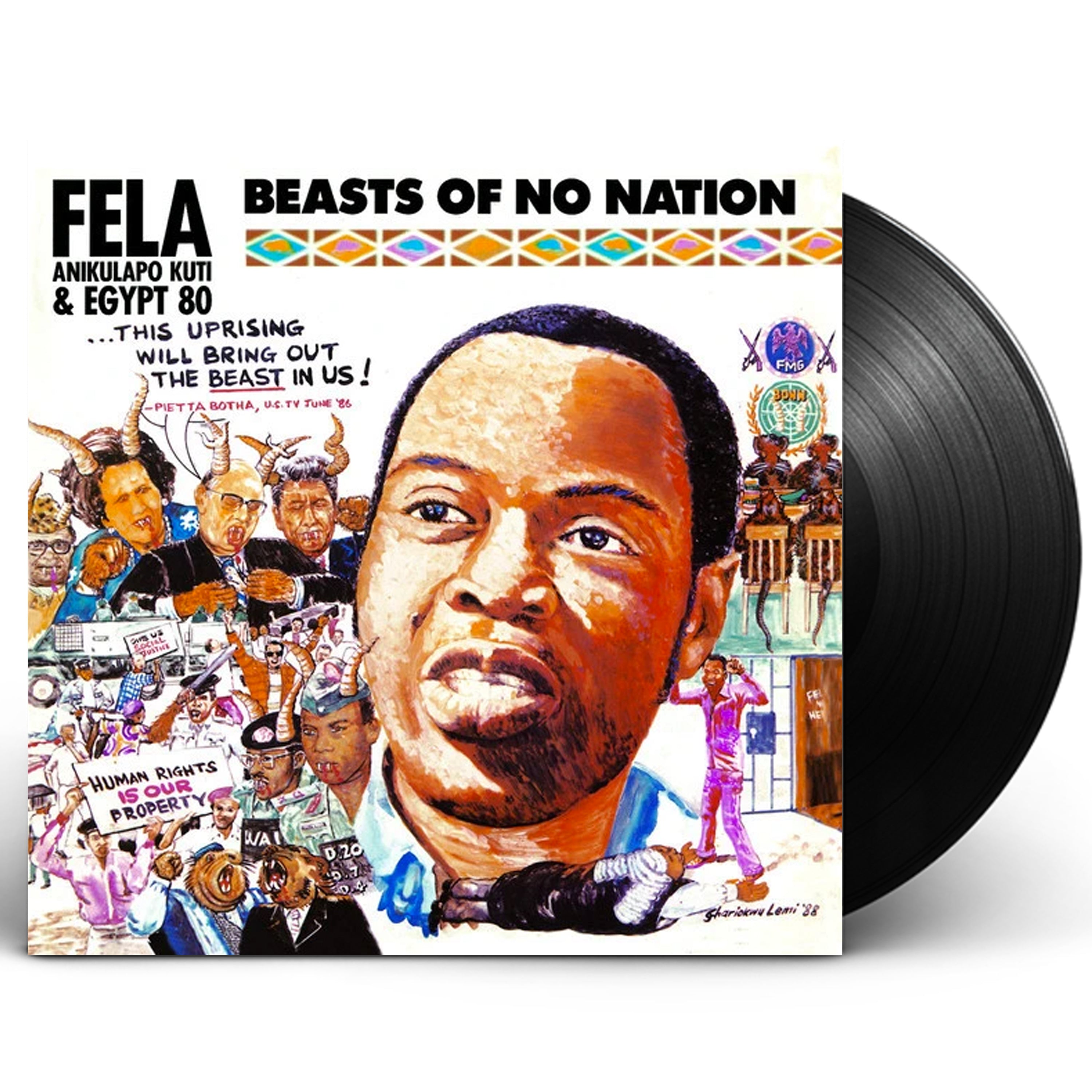 Fela Kuti "Beasts Of No Nation" (1989) Vinyl LP