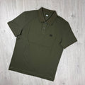 CP Company Piquet Polo Shirt - Ivy Green