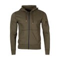 Cp Company Hooded Lens Full Zip In Ivy Green