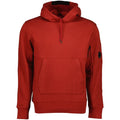 Cp Company Heavy Lens Overhead Hoodie In Red