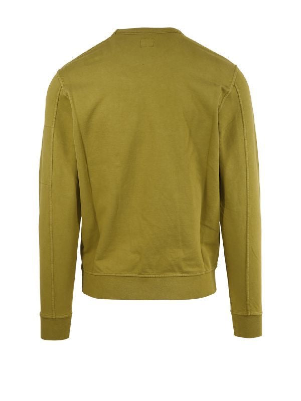 Cp Company Lens Light Fleece Sweatshirt In Moss Green