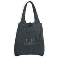 Cp Company Twill Logo Bag In Smoked Pearl with Certilogo