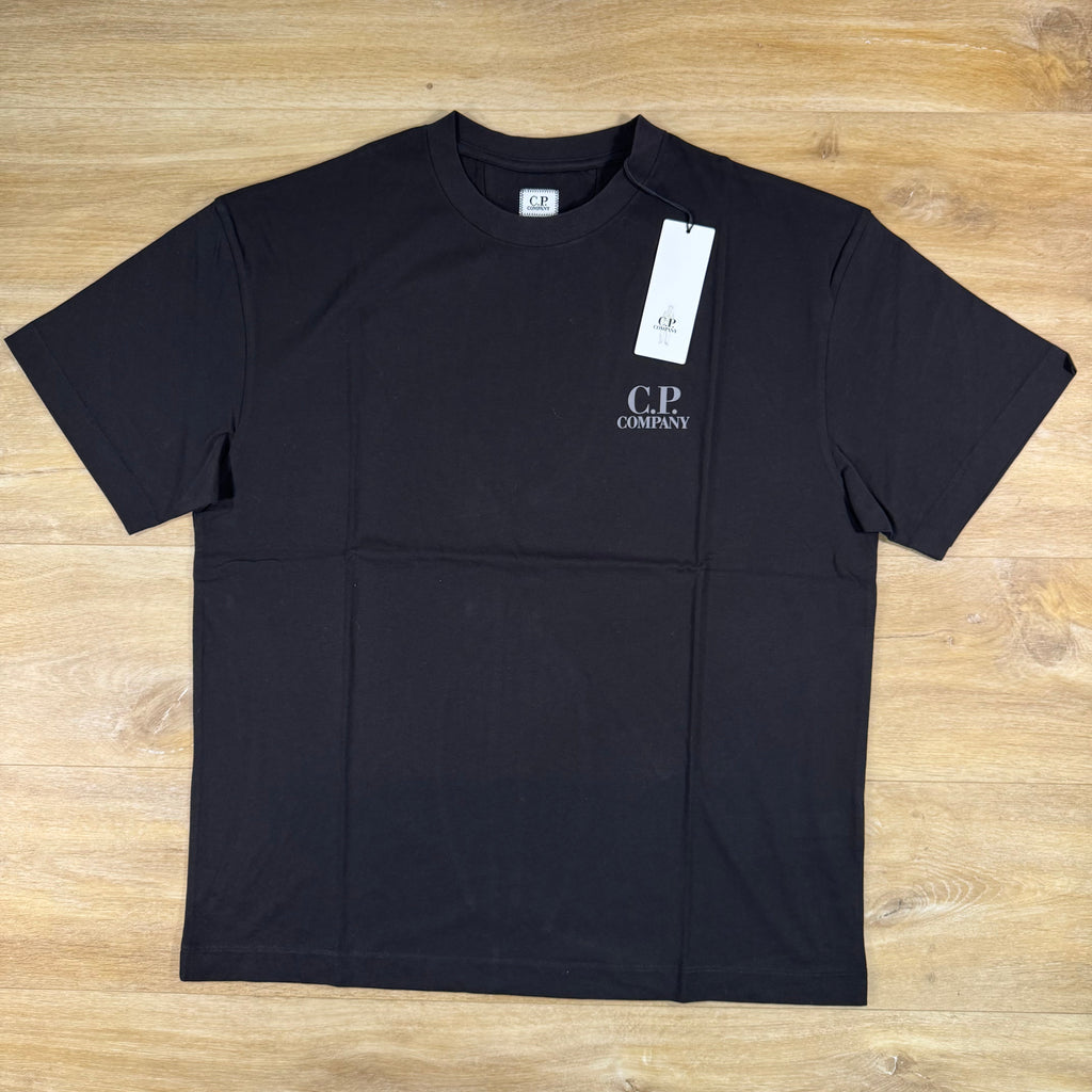 C.P. Company 30/1 Jersey Logo T-Shirt in Navy