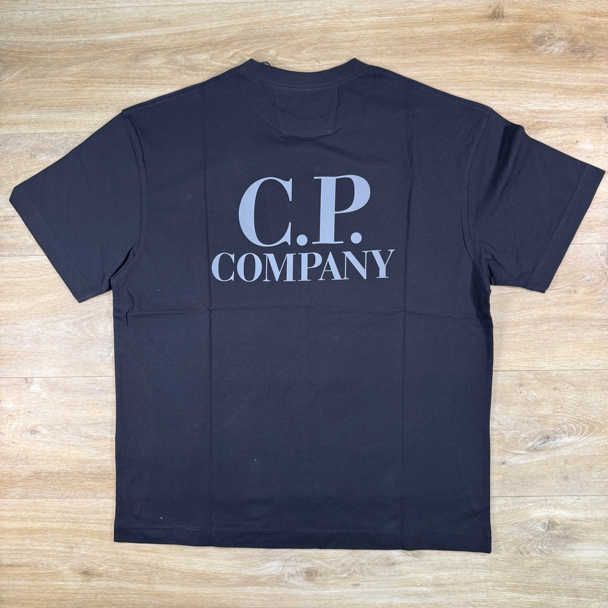 C.P. Company 30/1 Jersey Logo T-Shirt in Navy