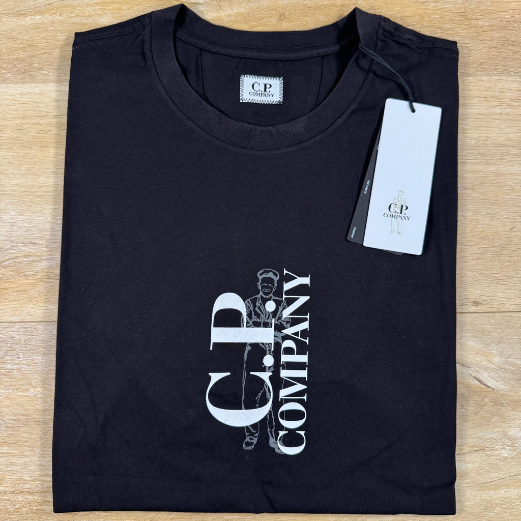 C.P. Company 30/1 Jersey T-Shirt in Black