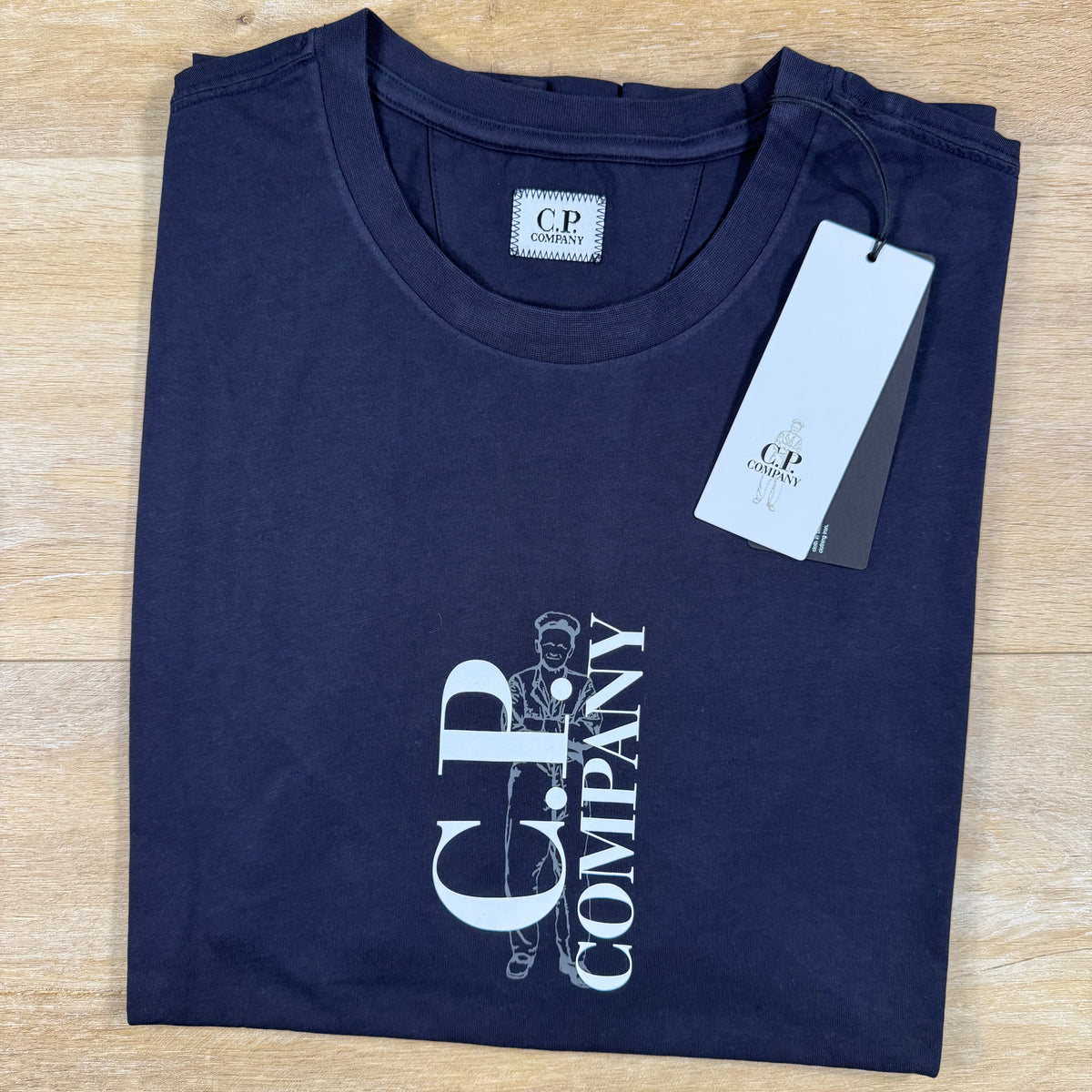 C.P. Company 30/1 Jersey T-Shirt in Navy